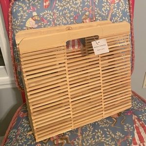 Bamboo clutch bag